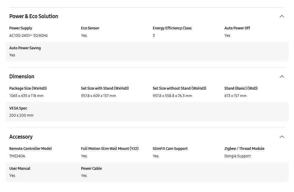 SAMSUNG 43" UA43U8000FKXXM UHD U8000F 4K Smart TV (2025) Television