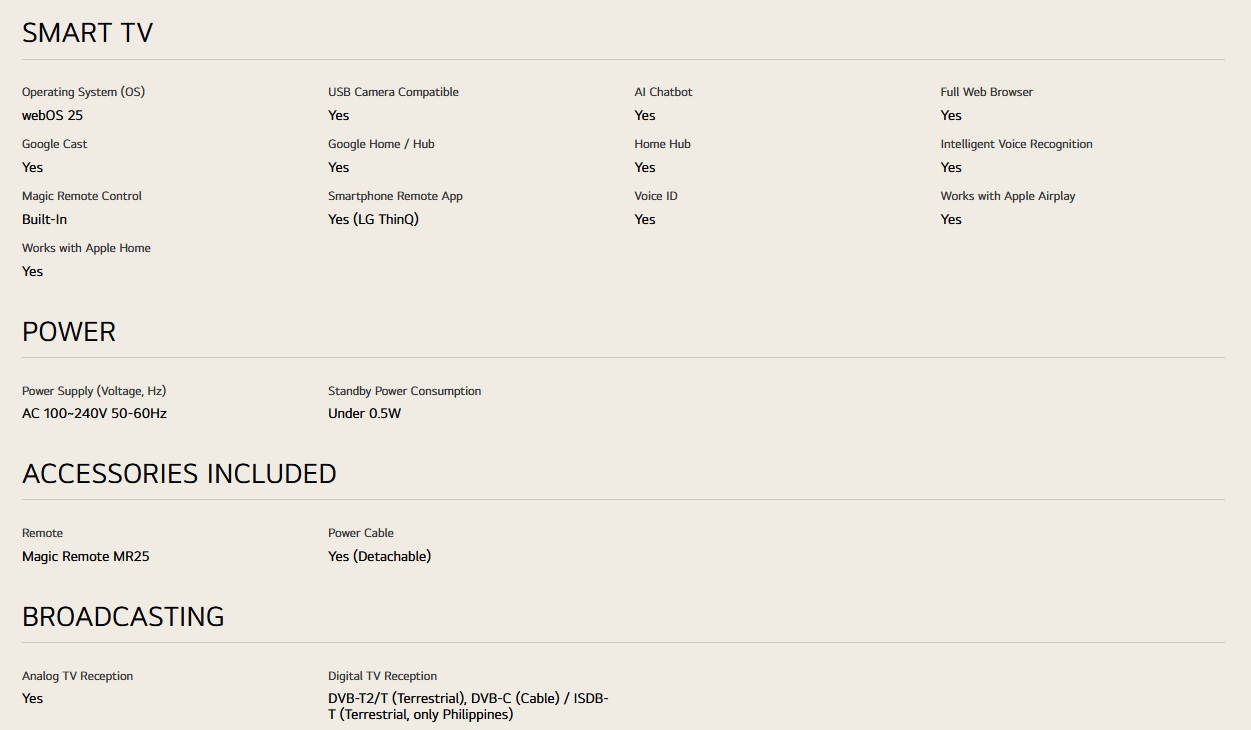 LG 55QNED80ASA 55 Inch LG QNED AI QNED80 4k Smart TV 2025