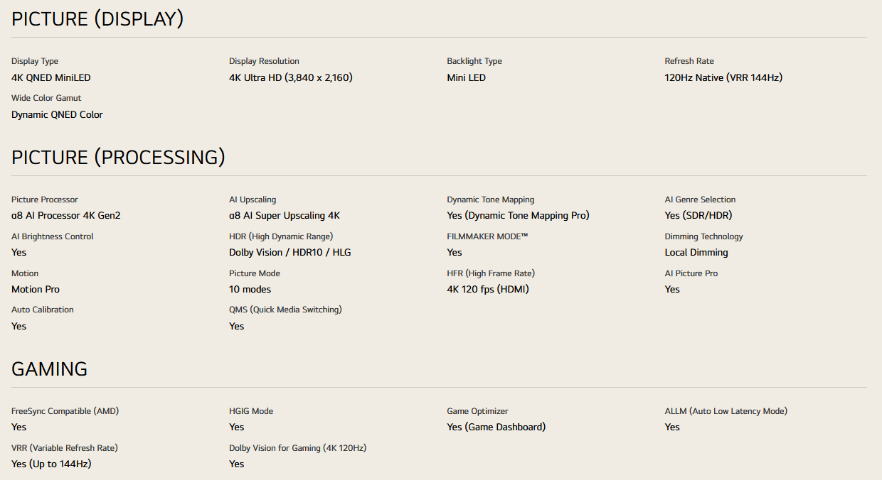 LG 86QNED86ASA 86 inch LG QNED evo AI QNED86 4K Smart TV 2025