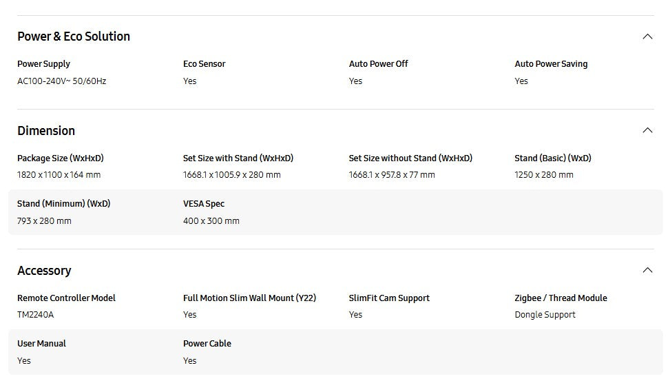 SAMSUNG 75" UA75U8000FKXXM UHD U8000F 4K Smart TV (2025) Television