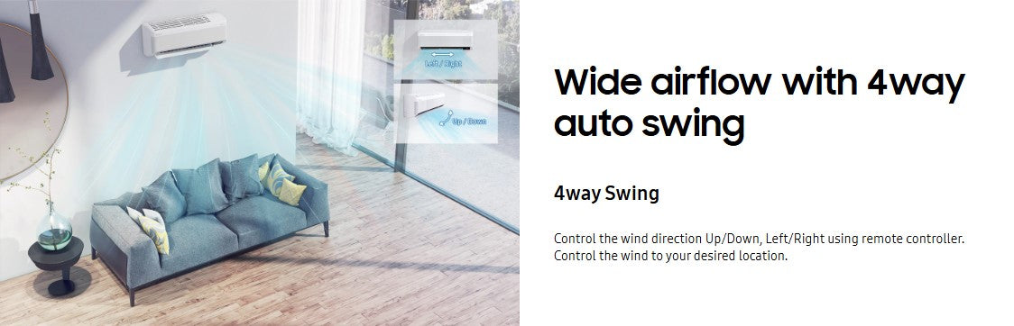 Samsung 1.0HP F-AR1-0BYFAMWK Wind-Free Deluxe Inverter Air Conditioner Air Cond FAR10BYFAMWK