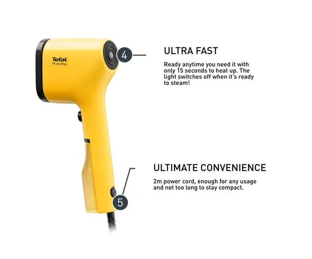 Tefal Pure Pop Garment Steamer DT2020/DT2020G0 (Alpine Blue)