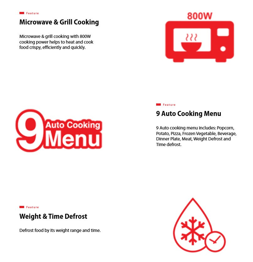 TOSHIBA ER-SGS20(K)MY DELUXE SERIES MICROWAVE OVEN with GRILL ERSGS20KMY