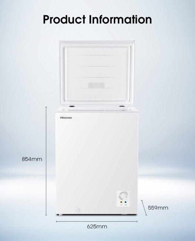 Hisense 8 in 1 Chest Freezer 178L FC186D4BWPS