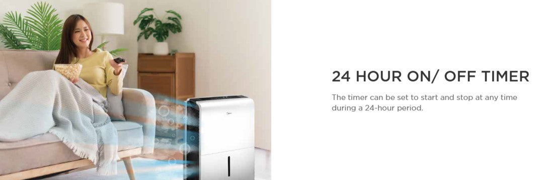 MIDEA DP Series Non-Inverter 30L Smart Dehumidifier MDDP-30DEN7 / MDDP30DEN7