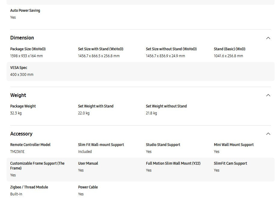 Samsung 65" The Frame Pro 4K QA65LS03FWKXXM Vision AI Smart TV LS03F (2025) Television
