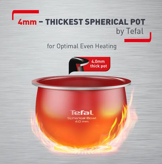 Tefal Delirice Plus Fuzzy Logic Rice Cooker 1.8L RK776B (10 cups)