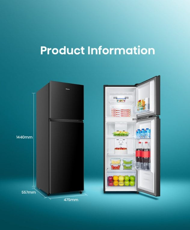 Hisense 206L 2 Doors Inverter Refrigerator Fridge RT220N4ABN