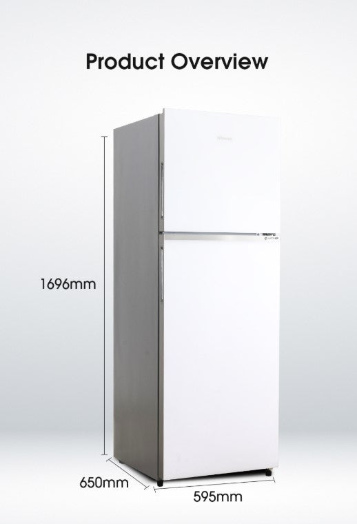 Hisense 420L RT469N4AWU Top Mount Freezer 2 Door Inverter Fridge (White)