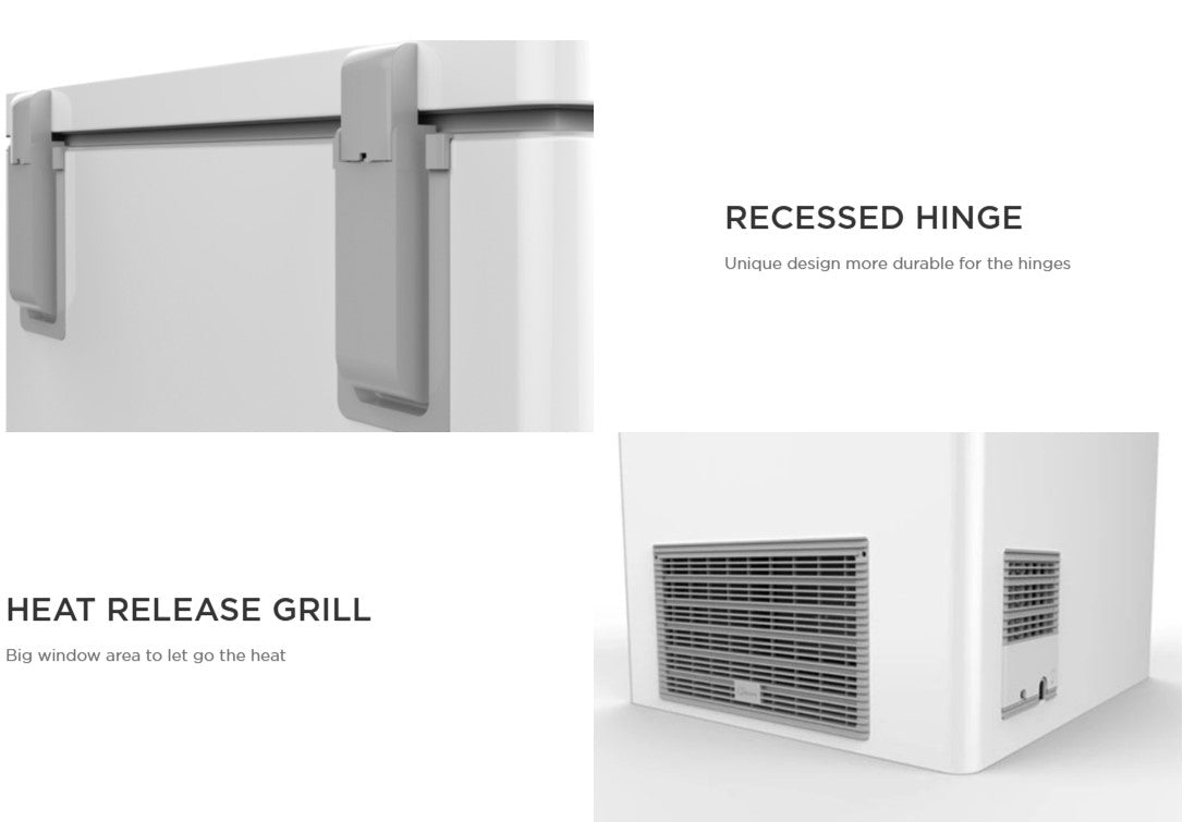 Midea Chest Freezer WD260WA 198L With Thin Foaming WD-260WA