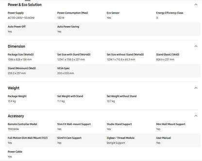 Samsung 55" Crystal UHD DU7000 UA55DU7000KXXM 4K Smart TV Television