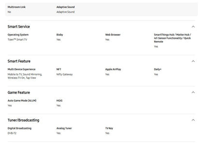 Samsung 55" Crystal UHD 4K DU8000 UA55DU8000KXXM Smart Tv Television