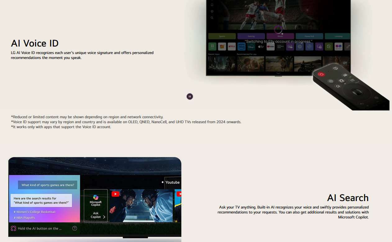 LG 86QNED86ASA 86 inch LG QNED evo AI QNED86 4K Smart TV 2025