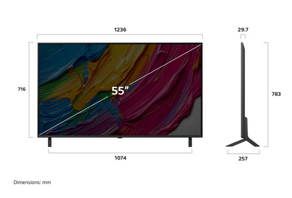 LG 55QNED80ASA 55 Inch LG QNED AI QNED80 4k Smart TV 2025