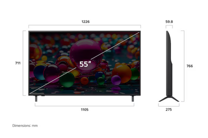 LG 55" UA80 55UA8055PSA HDR10 4k Smart TV Television