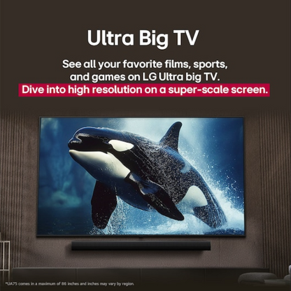 LG 55" UA80 55UA8055PSA HDR10 4k Smart TV Television