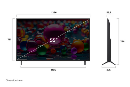LG 55UA8450PSA 55 Inch LG 4K UHD AI TV UA84 HDR10 (2025)