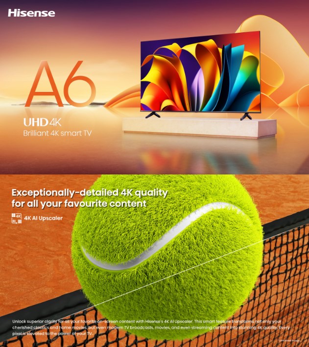 Hisense 85'' 85A6100N A6100N A6 VIDAA Smart TV Television