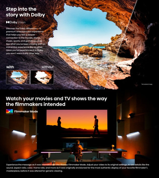 Hisense 85'' 85A6100N A6100N A6 VIDAA Smart TV Television