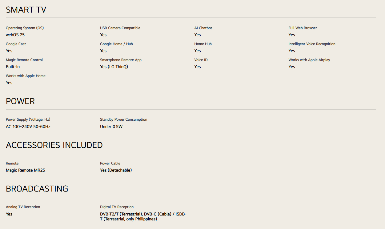 LG 65QNED80ASA 65 Inch LG QNED AI QNED80 4k Smart TV 2025