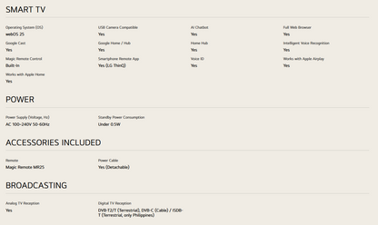 LG 65QNED80ASA 65 Inch LG QNED AI QNED80 4k Smart TV 2025