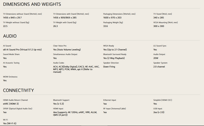 LG 65QNED86ASA 65 Inch LG QNED evo AI QNED86 MiniLED 4k Smart TV 2025