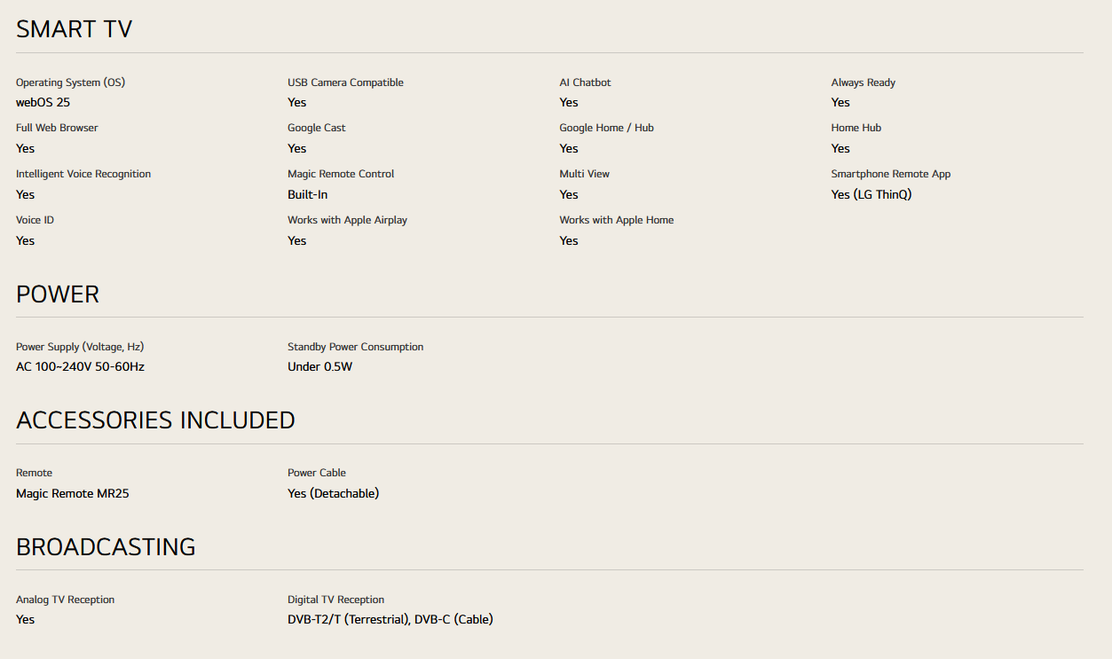 LG 65QNED86ASA 65 Inch LG QNED evo AI QNED86 MiniLED 4k Smart TV 2025