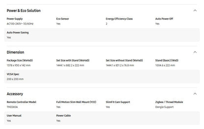 SAMSUNG 65" UA65U8000FKXXM UHD U8000F 4K Smart TV (2025) Television