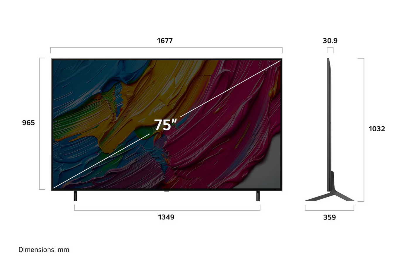 LG 75QNED80ASA 75 Inch LG QNED AI QNED80 4k Smart TV 2025