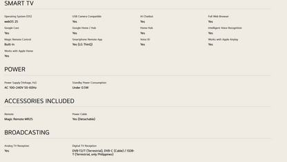 LG 75QNED80ASA 75 Inch LG QNED AI QNED80 4k Smart TV 2025