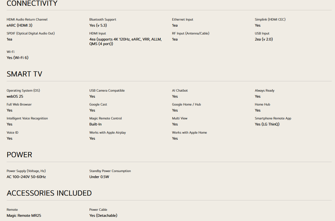 LG 86QNED86ASA 86 inch LG QNED evo AI QNED86 4K Smart TV 2025