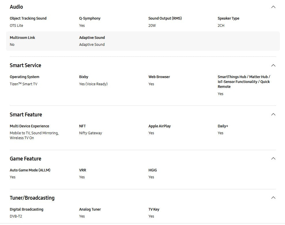 Samsung 85" Crystal UHD DU7000 UA85DU7000KXXM 4K Smart TV Television