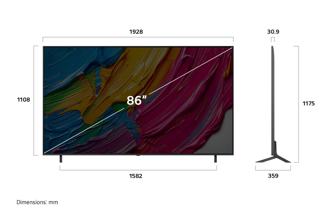LG 86QNED80ASA 86 Inch LG QNED AI QNED80 4k Smart TV 2025
