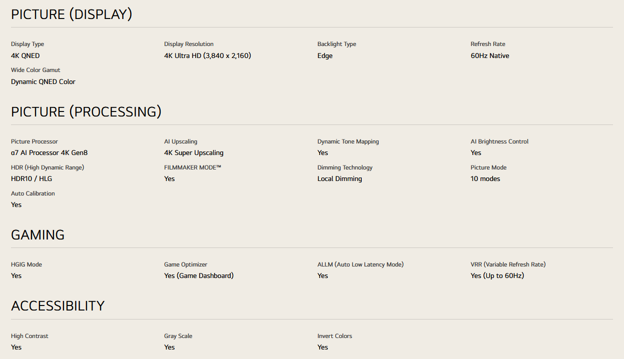 LG 86QNED80ASA 86 Inch LG QNED AI QNED80 4k Smart TV 2025