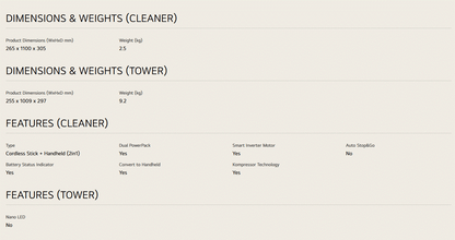 LG CordZero™ All-in-One Tower A9X Wireless Vacuum Cleaner with Steam Power Mop A9X-STEAM / A9XSTEAM