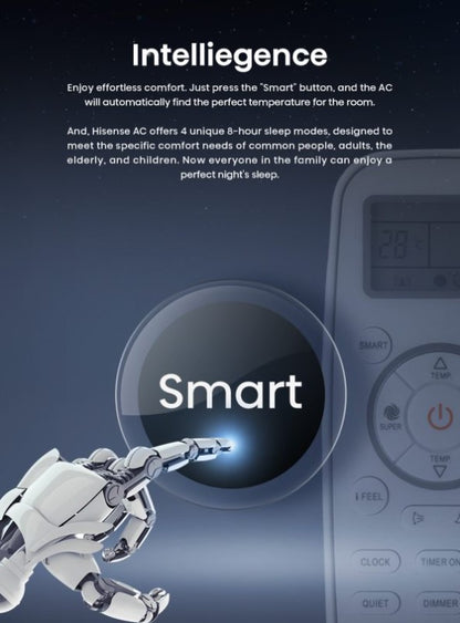 Hisense Air Cond AI09CBGS 1.0HP (CBGS) Inverter Air Conditioner