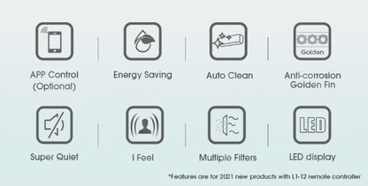 Hisense Air Cond AI10KAGS2 1.0HP (KAGS) Inverter Air Conditioner