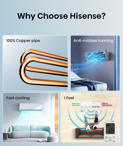 Hisense 1HP Non-Inverter AN09CBG 1.0HP Inverter