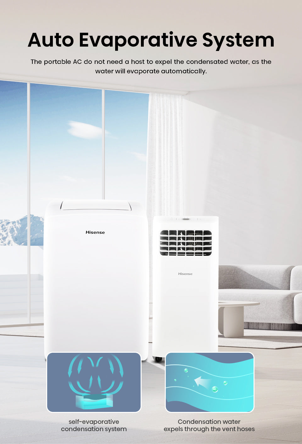 Hisense 1.5HP Portable Air Cond AP12NXG Air Conditioner 1.5HP R32
