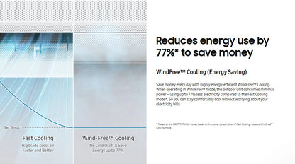 Samsung 1.0HP F-AR1-0BYFAMWK Wind-Free Deluxe Inverter Air Conditioner Air Cond FAR10BYFAMWK