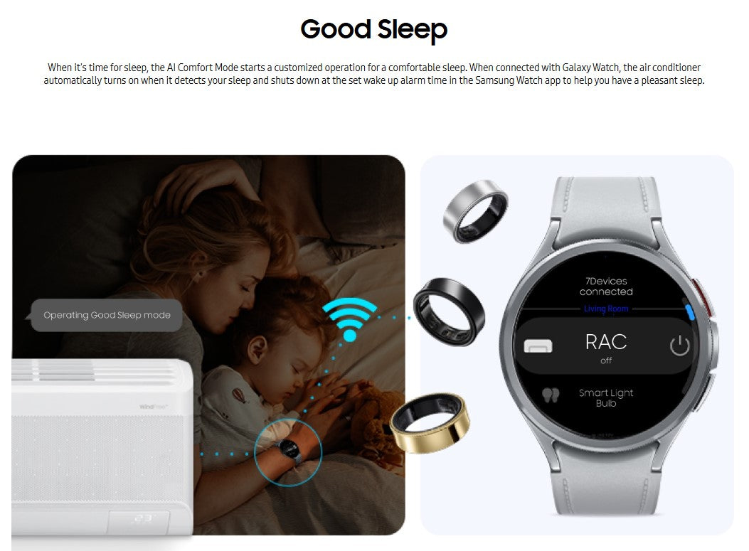 Samsung 1.0HP F-AR1-0BYFAMWK Wind-Free Deluxe Inverter Air Conditioner Air Cond FAR10BYFAMWK