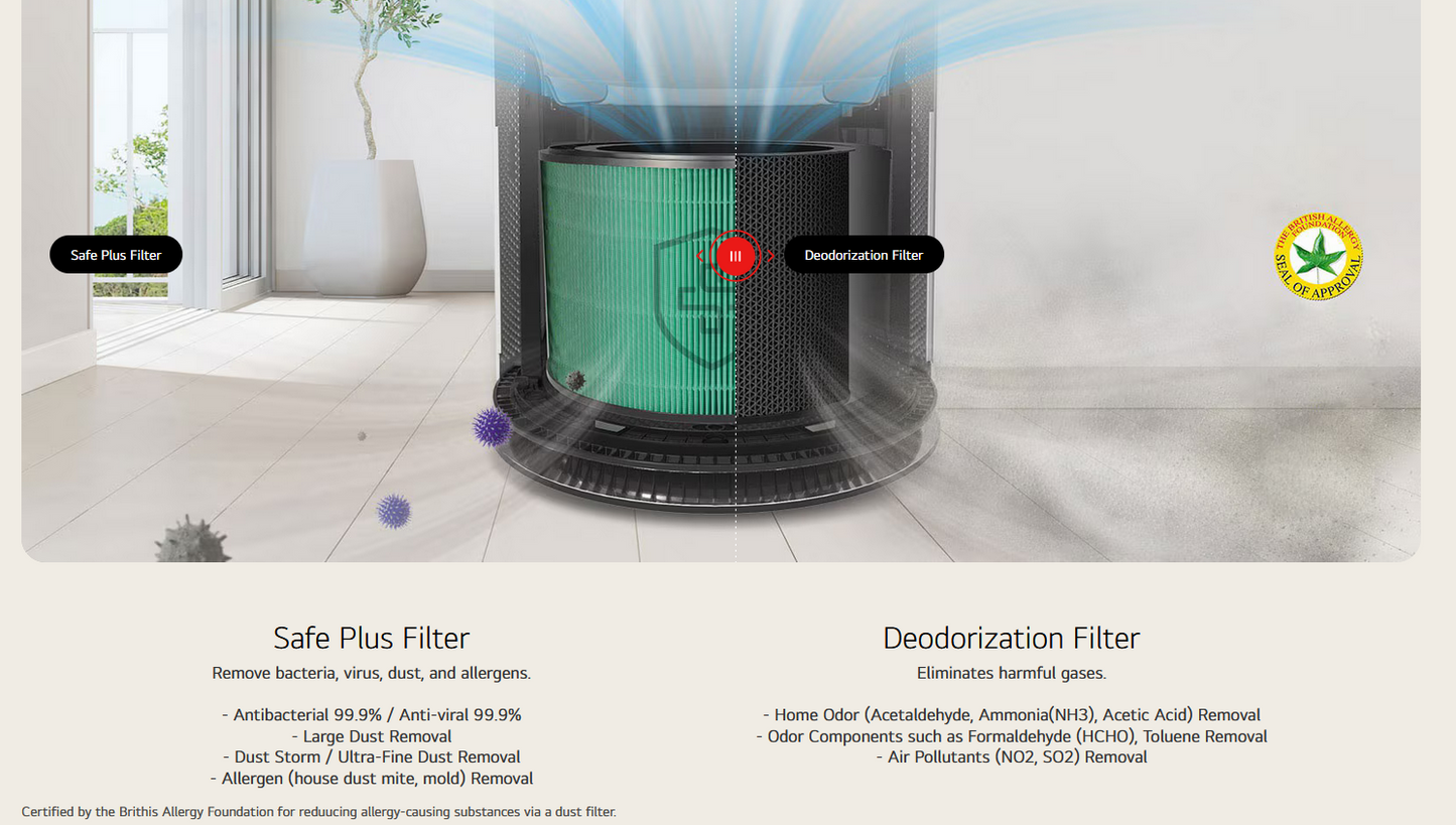 LG PuriCare™ 360º Air Purifier AS10GDWB0/AS10GDWB
