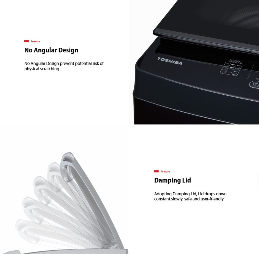 Toshiba 17KG AW-DUM1800MM(SG) Top Load Washer AWDUM1800MMSG