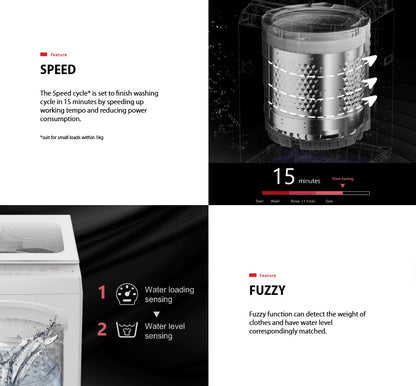 Toshiba 7.0KG Top Load Washer AW-M801AM(SG) / AWM801AMSG