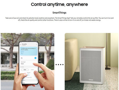 Samsung Smart Air Purifier 40m² AX32BG3100GBME with SmartThings (Clay Beige)