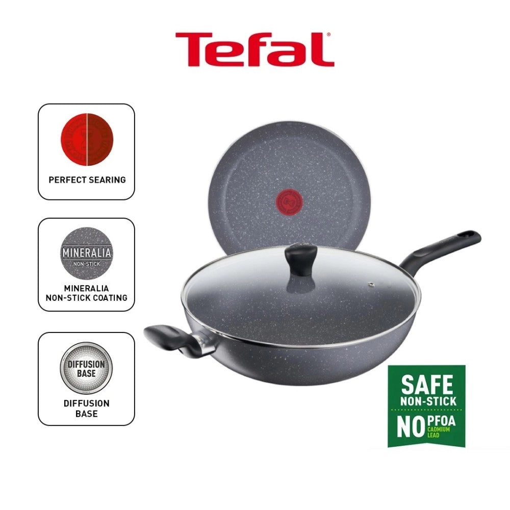 Tefal B22694/B2269495 Natura Wokpan with lid 32cm