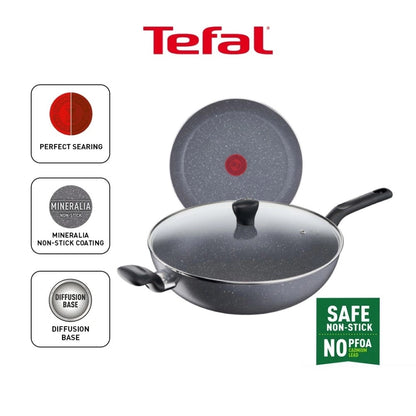 Tefal B22694/B2269495 Natura Wokpan with lid 32cm