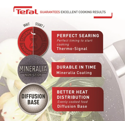 Tefal B22694/B2269495 Natura Wokpan with lid 32cm