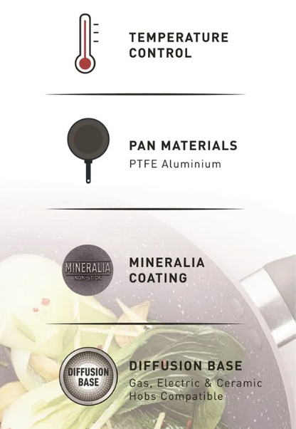 Tefal B22694/B2269495 Natura Wokpan with lid 32cm