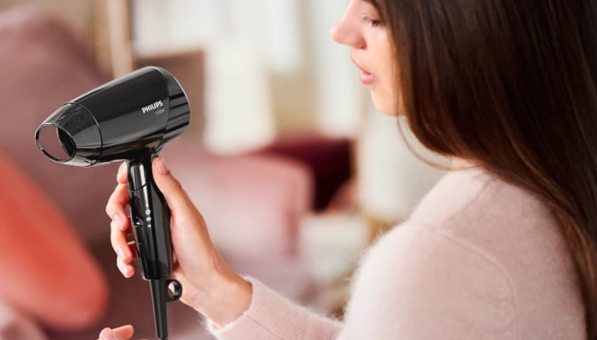Philips Hair Dryer BHC010 / BHC010/13 (Black) Essential Care Compact